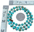 Southwest Kingman Turquoise 20" Bead Necklace KX121106